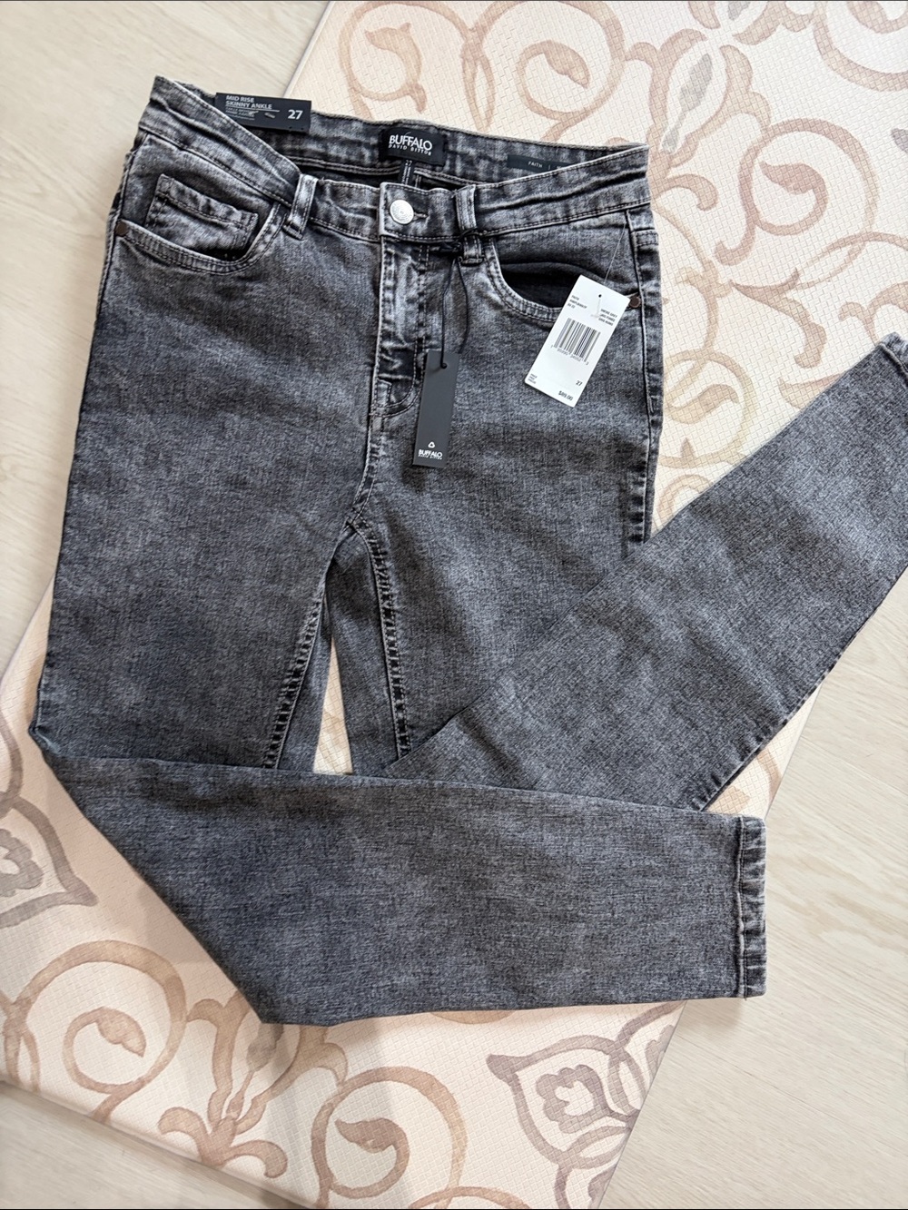 NWT buffalo black acid wash jeans 27 - Picture 1 of 5